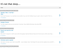 Tablet Screenshot of itsnotthatdeep.com